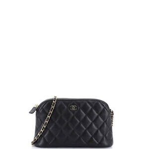 Chanel Cc Dome Zip Clutch With Chain #257286C40B